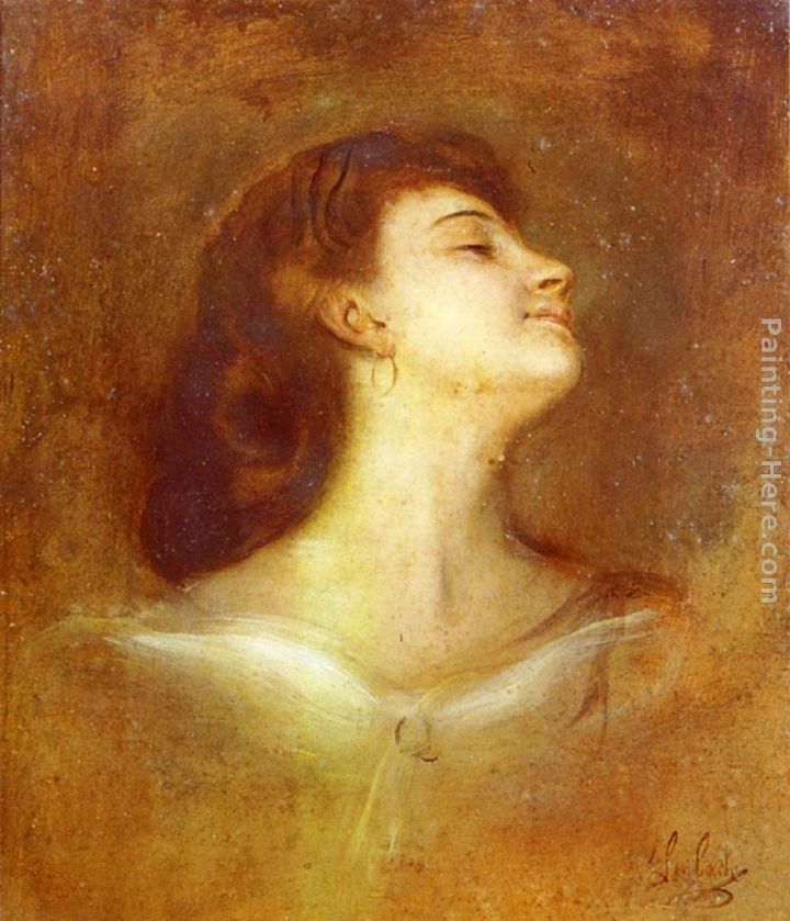 Franz von Lenbach Portrait Of A Lady In Profile
